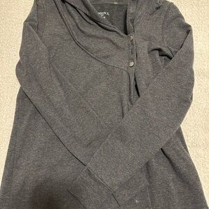 Danskin Gray Snap Cardigan